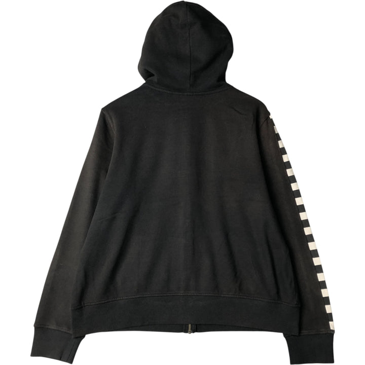 Harley-Davidson Checkered Flag Full-Zip Hoodie, Women's, Size XL cotton black type Vintage Second Hand