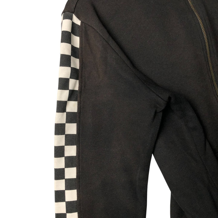 Harley-Davidson Checkered Flag Full-Zip Hoodie, Women's, Size XL cotton black type Vintage Second Hand
