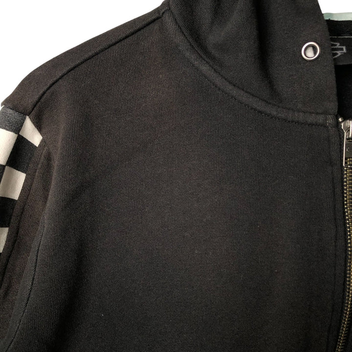 Harley-Davidson Checkered Flag Full-Zip Hoodie, Women's, Size XL cotton black type Vintage Second Hand