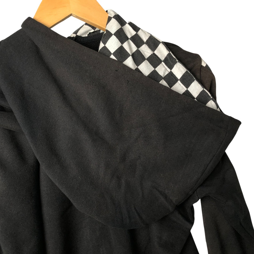 Harley-Davidson Checkered Flag Full-Zip Hoodie, Women's, Size XL cotton black type Vintage Second Hand