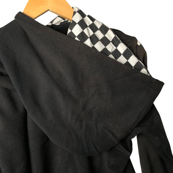 Harley-Davidson Checkered Flag Full-Zip Hoodie, Women's, Size XL cotton black type Vintage Second Hand