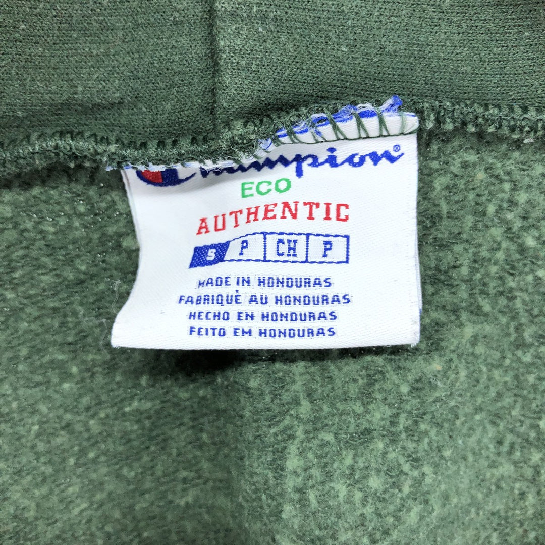 Champion ECO Sweat Full Zip Hoodie, Men's Size S cotton green type Vintage Second Hand
