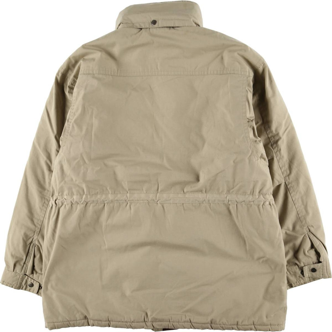 St. John's Bay Men's Padded Puffer Jacket, Size L polyester Beige type Vintage Second Hand