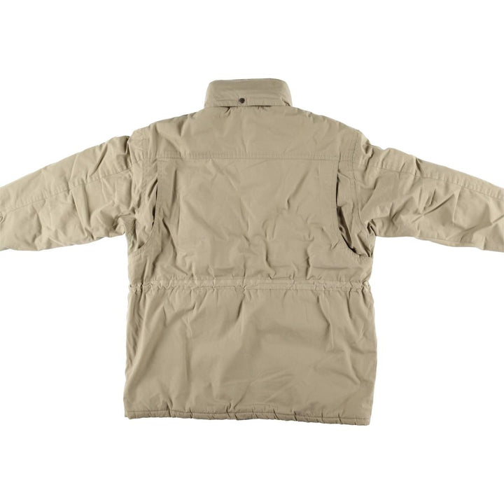 St. John's Bay Men's Padded Puffer Jacket, Size L polyester Beige type Vintage Second Hand