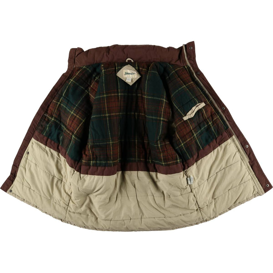 St. John's Bay Men's Padded Puffer Jacket, Size L polyester Beige type Vintage Second Hand