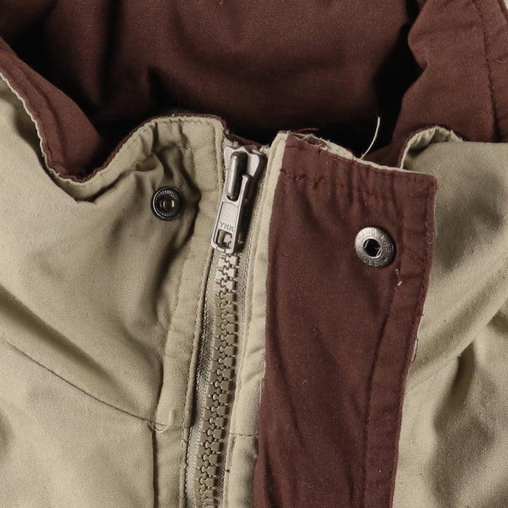 St. John's Bay Men's Padded Puffer Jacket, Size L polyester Beige type Vintage Second Hand