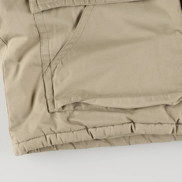 St. John's Bay Men's Padded Puffer Jacket, Size L polyester Beige type Vintage Second Hand