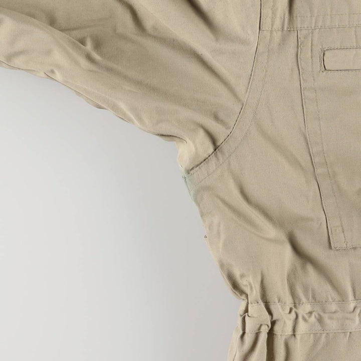 St. John's Bay Men's Padded Puffer Jacket, Size L polyester Beige type Vintage Second Hand