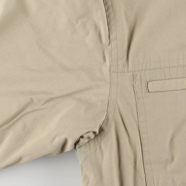 St. John's Bay Men's Padded Puffer Jacket, Size L polyester Beige type Vintage Second Hand