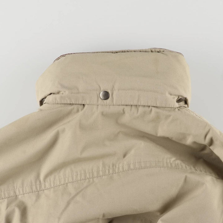 St. John's Bay Men's Padded Puffer Jacket, Size L polyester Beige type Vintage Second Hand