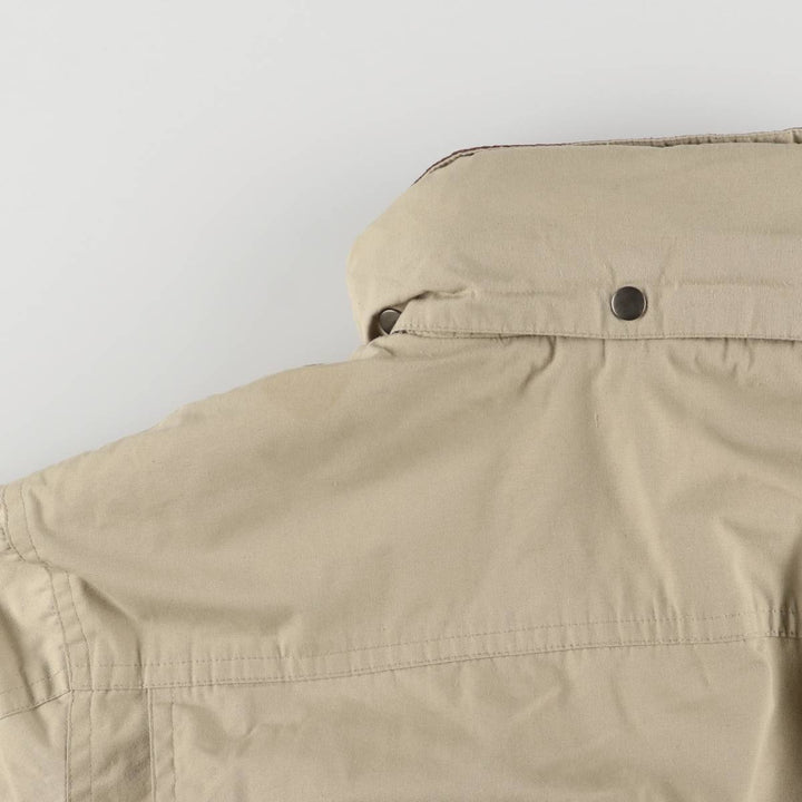 St. John's Bay Men's Padded Puffer Jacket, Size L polyester Beige type Vintage Second Hand