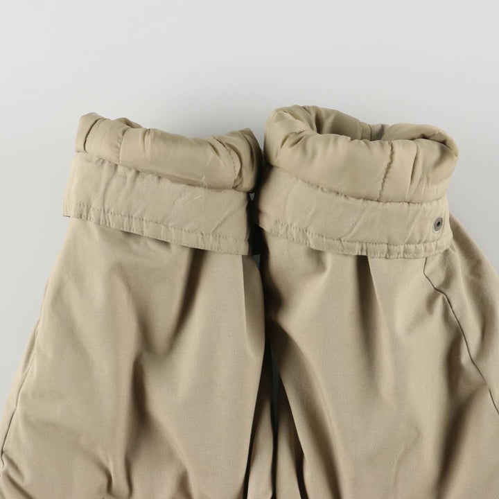 St. John's Bay Men's Padded Puffer Jacket, Size L polyester Beige type Vintage Second Hand