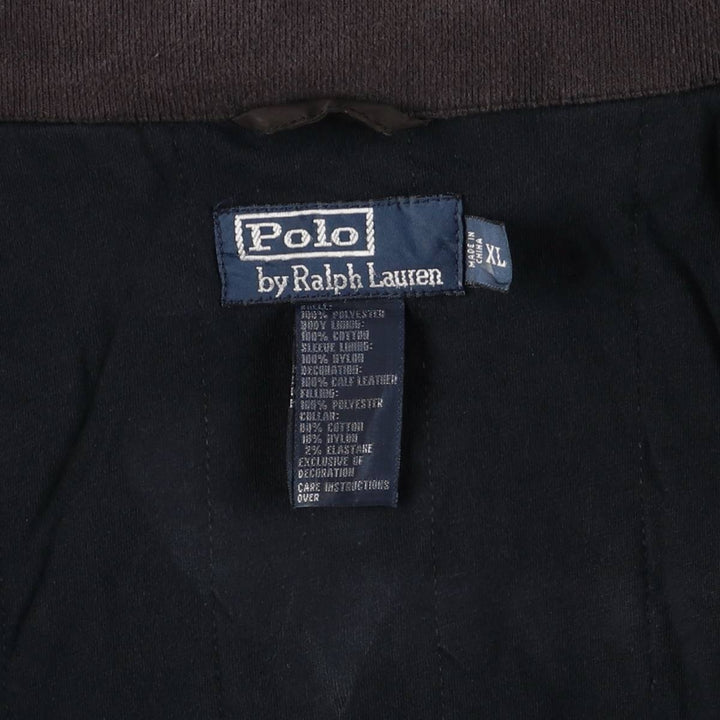 Ralph Lauren POLO by Ralph Lauren padded jacket puffer jacket men's XL size polyester black type Vintage Second Hand