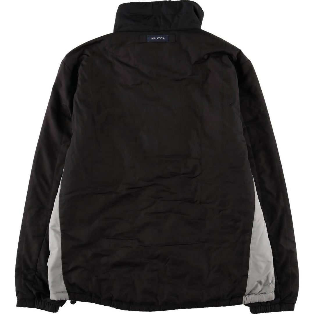 Nautica Men's Padded Puffer Jacket, Size L polyester black type Vintage Second Hand