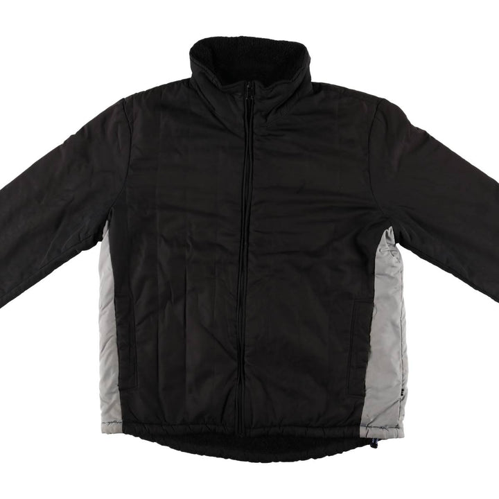 Nautica Men's Padded Puffer Jacket, Size L polyester black type Vintage Second Hand