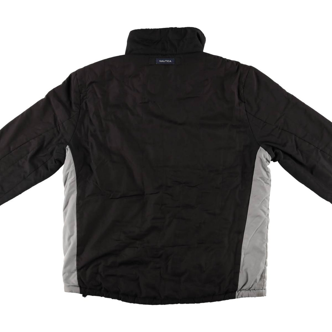 Nautica Men's Padded Puffer Jacket, Size L polyester black type Vintage Second Hand