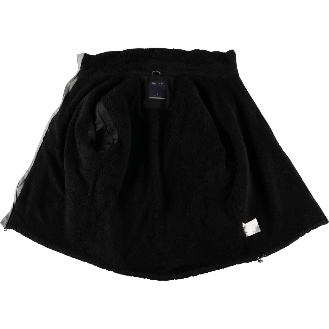 Nautica Men's Padded Puffer Jacket, Size L polyester black type Vintage Second Hand