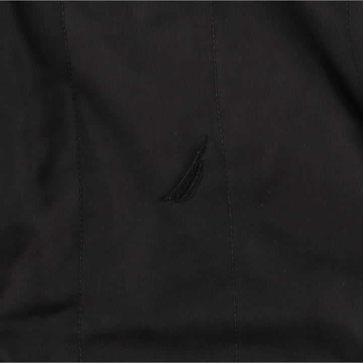 Nautica Men's Padded Puffer Jacket, Size L polyester black type Vintage Second Hand