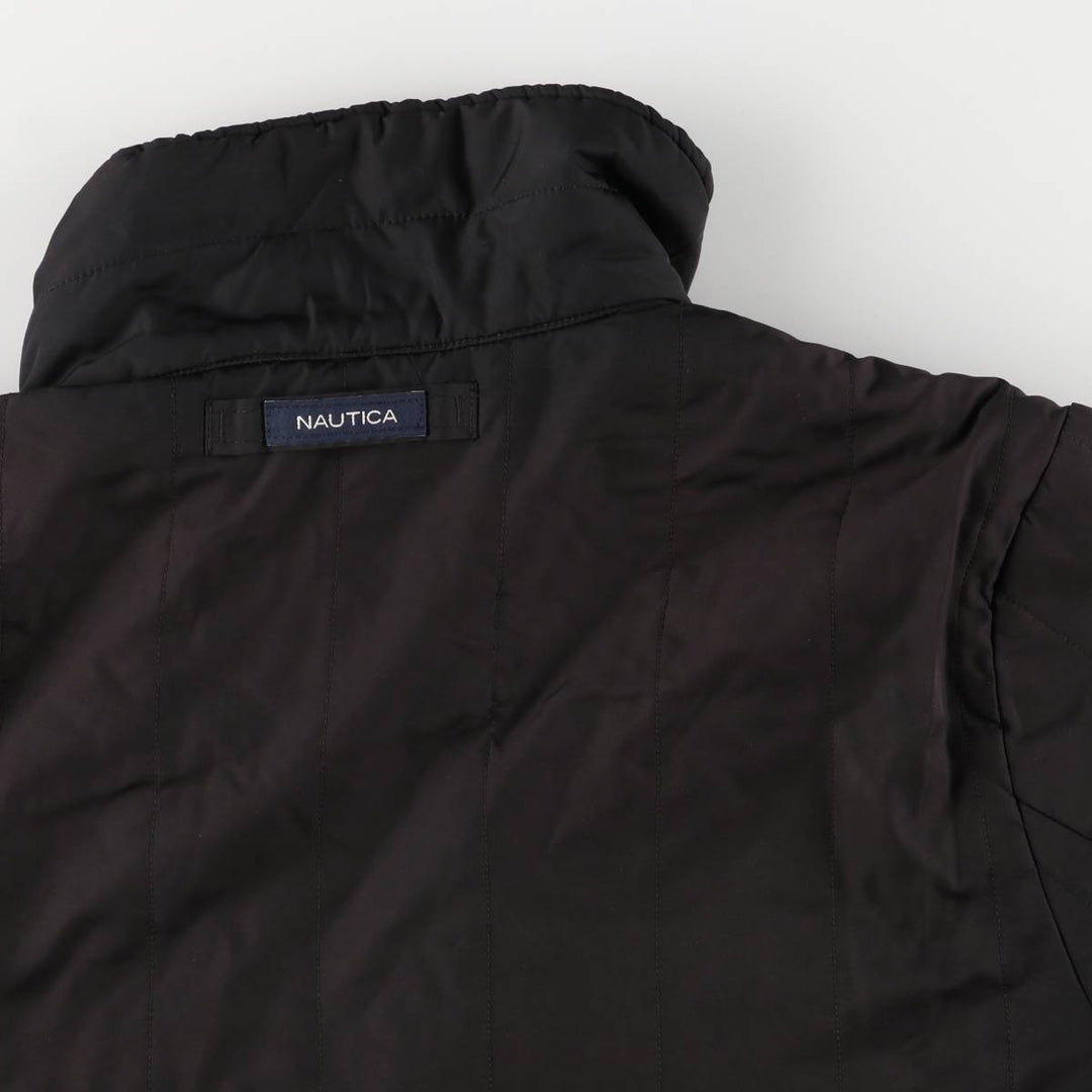 Nautica Men's Padded Puffer Jacket, Size L polyester black type Vintage Second Hand