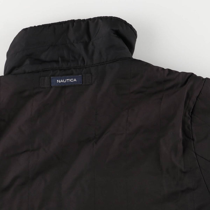 Nautica Men's Padded Puffer Jacket, Size L polyester black type Vintage Second Hand