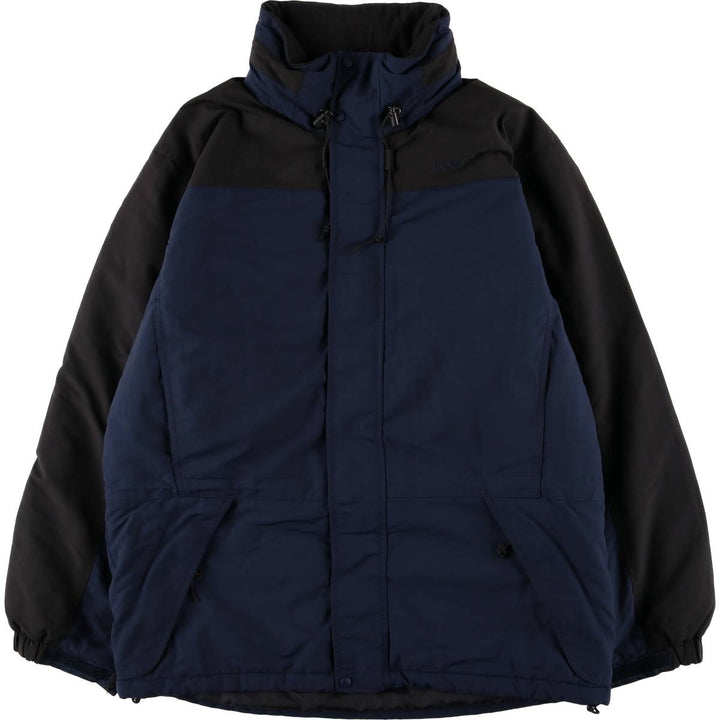 LLBean Men's Padded Mountain Jacket, Shell Jacket, Puffer Jacket, Size L Nylon navy blue type Vintage Second Hand