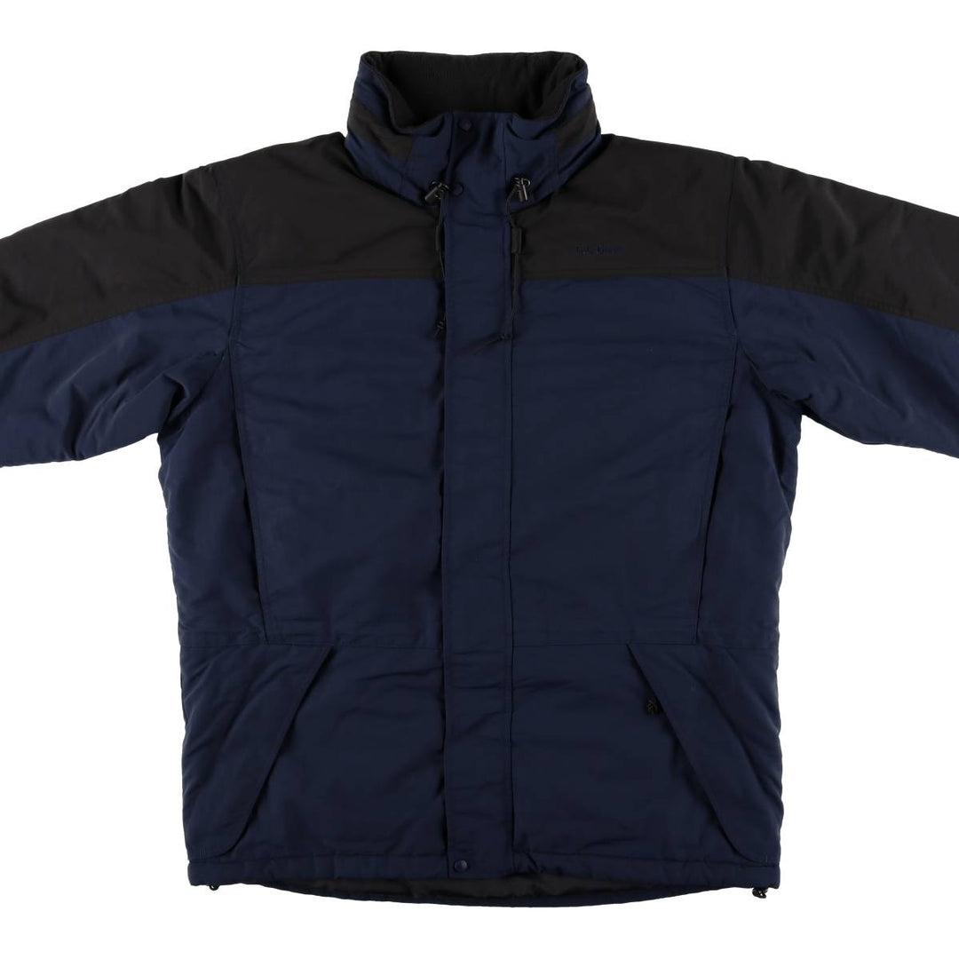 LLBean Men's Padded Mountain Jacket, Shell Jacket, Puffer Jacket, Size L Nylon navy blue type Vintage Second Hand