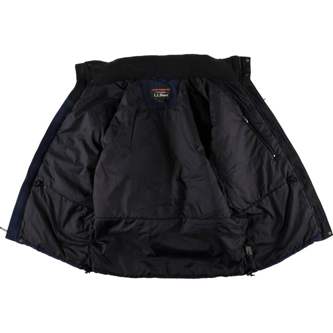 LLBean Men's Padded Mountain Jacket, Shell Jacket, Puffer Jacket, Size L Nylon navy blue type Vintage Second Hand