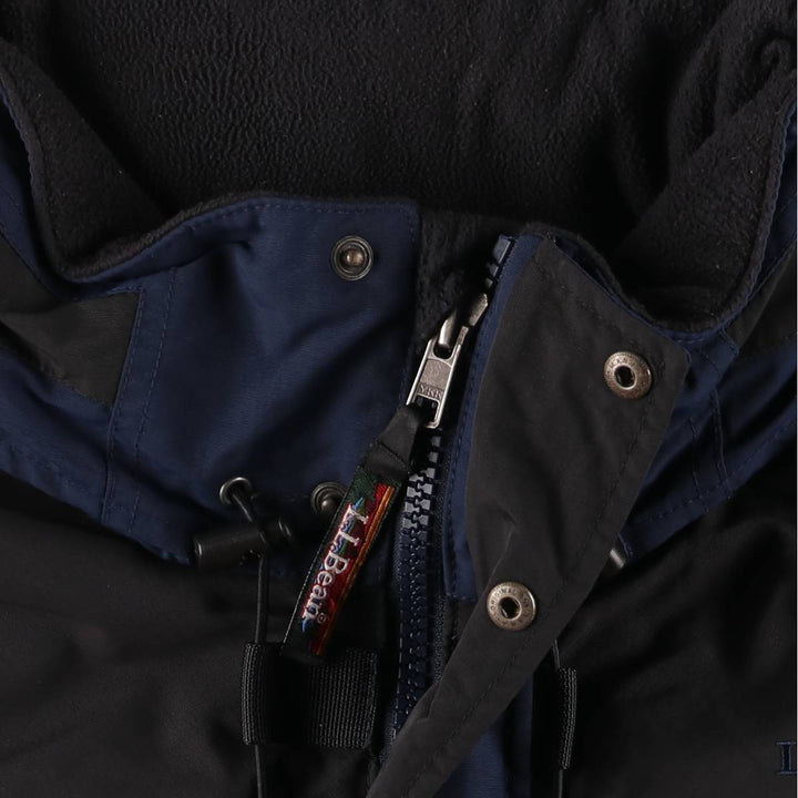 LLBean Men's Padded Mountain Jacket, Shell Jacket, Puffer Jacket, Size L Nylon navy blue type Vintage Second Hand
