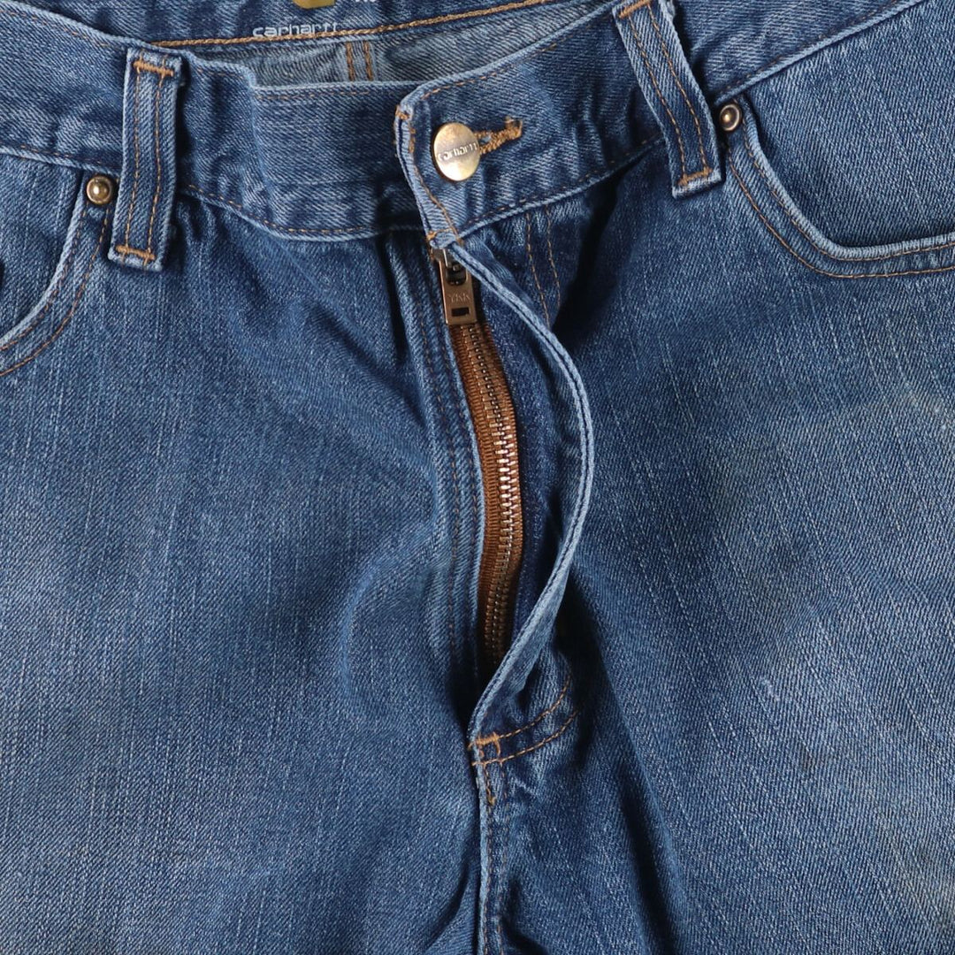 Carhartt loose straight denim pants, men's size W37 cotton blue type Vintage Second Hand