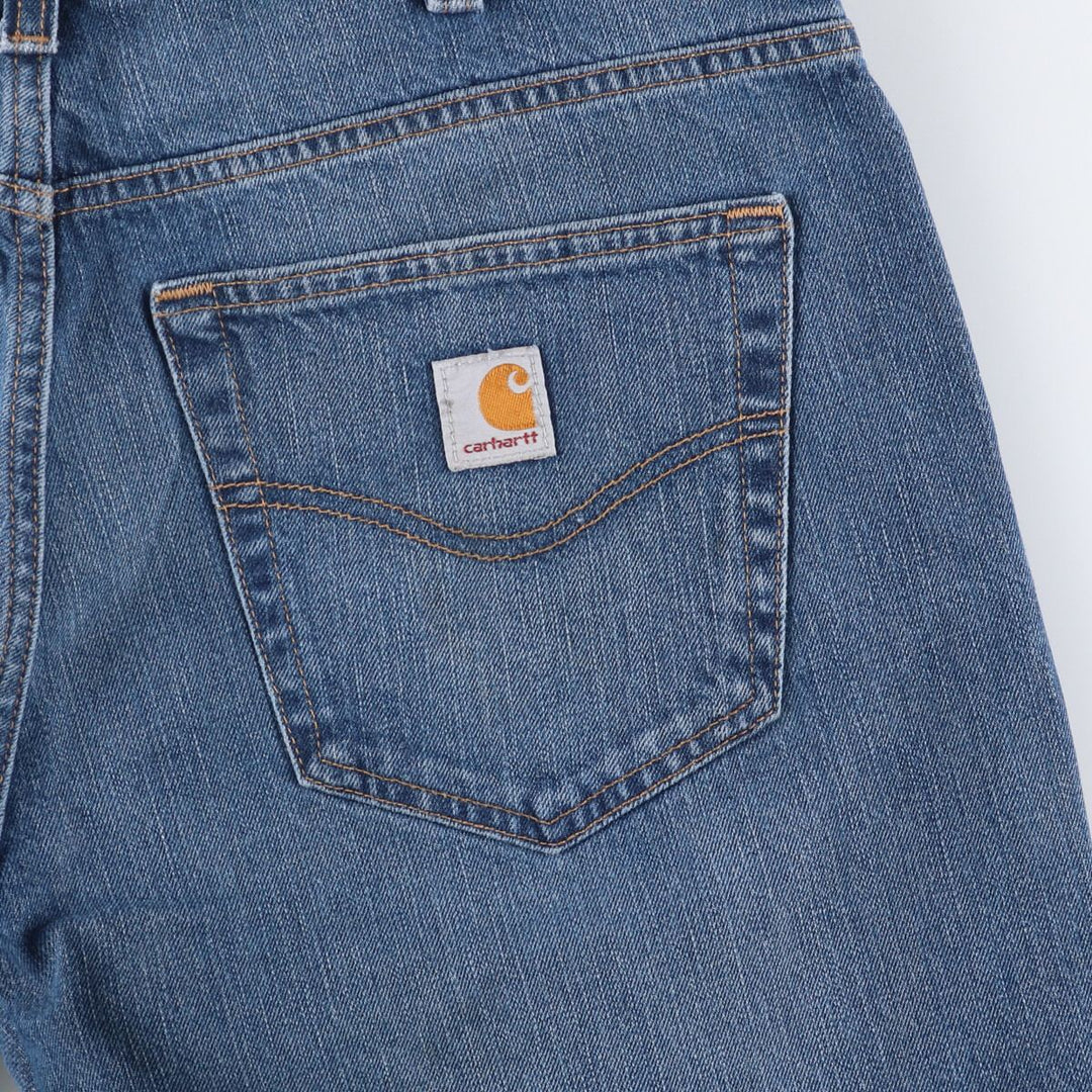 Carhartt loose straight denim pants, men's size W37 cotton blue type Vintage Second Hand
