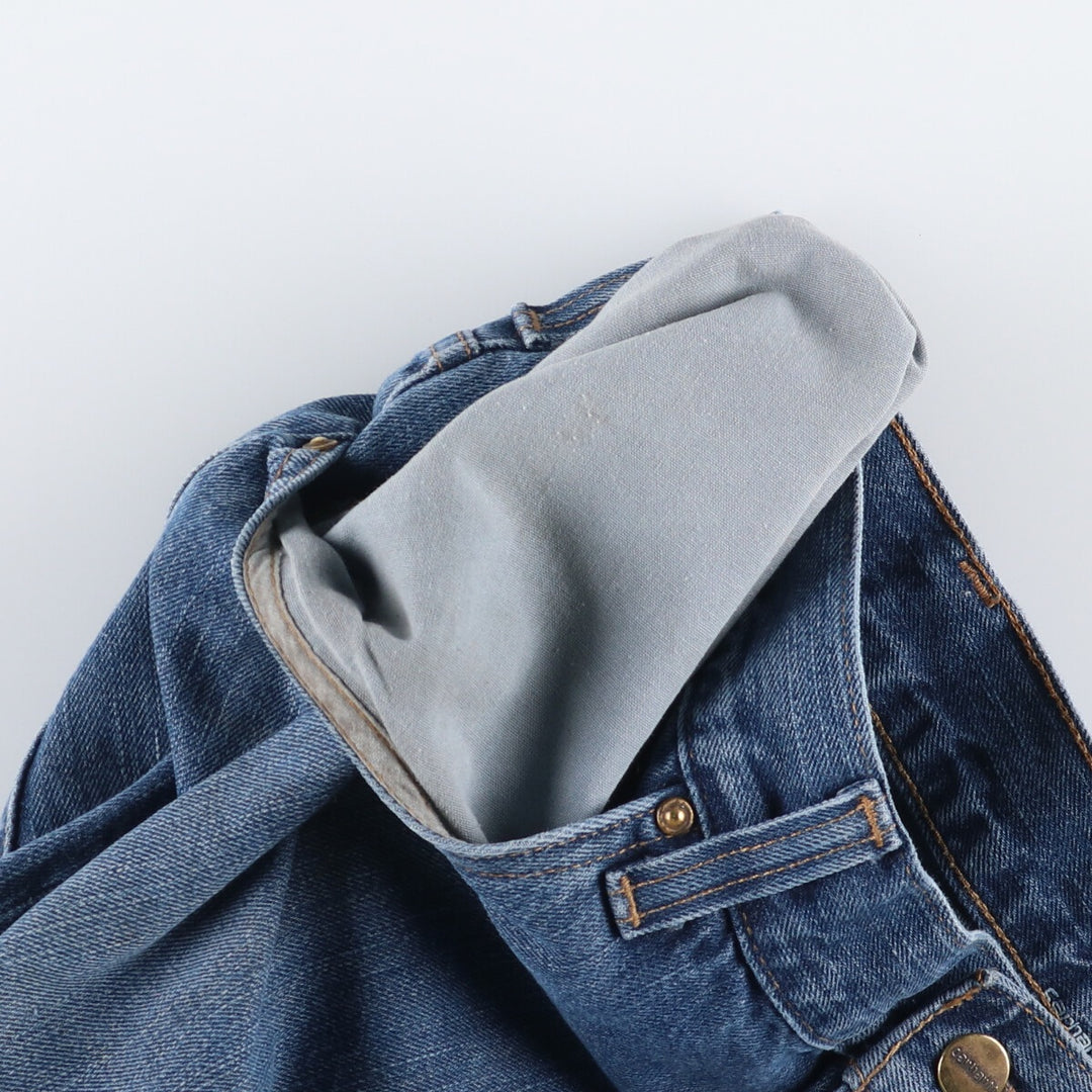 Carhartt loose straight denim pants, men's size W37 cotton blue type Vintage Second Hand