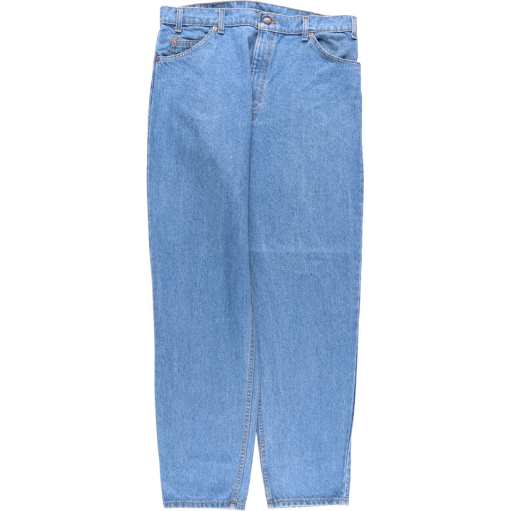 2000'S Levi's 40550-0213 Orange Tab Tapered Denim Pants, Made in USA, Men's Size 36 cotton blue type Vintage Second Hand