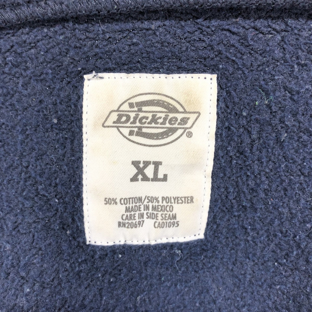 Dickies Sweat Full Zip Hoodie Men's XL cotton navy blue type Vintage Second Hand
