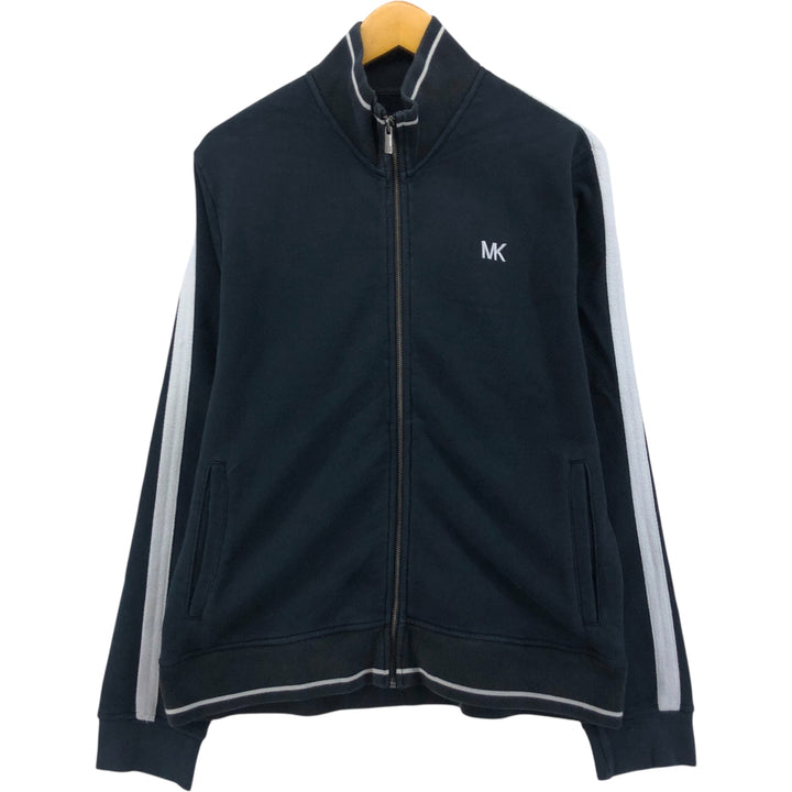 Michael Kors full-zip sweatshirt, men's size L cotton navy blue type Vintage Second Hand