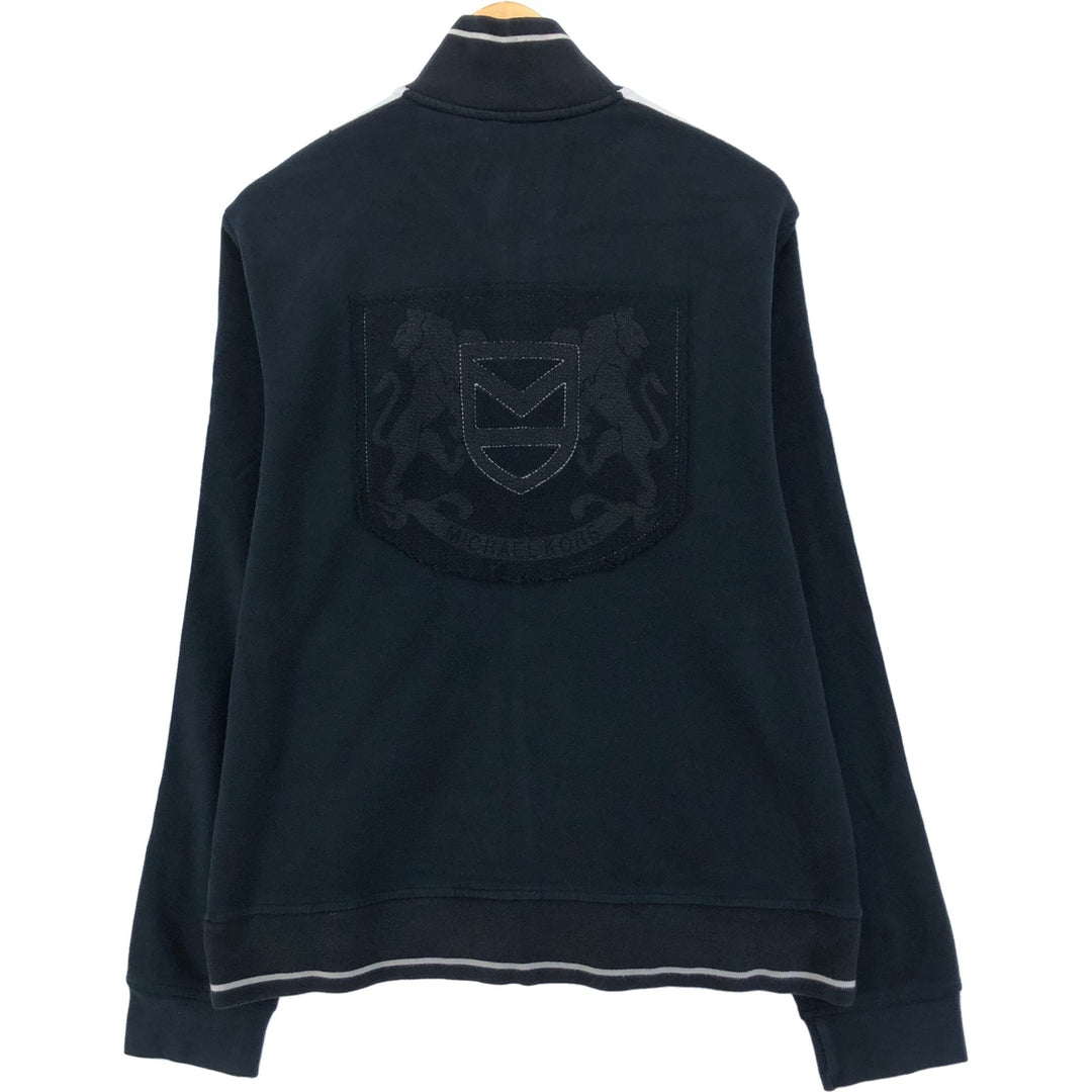 Michael Kors full-zip sweatshirt, men's size L cotton navy blue type Vintage Second Hand
