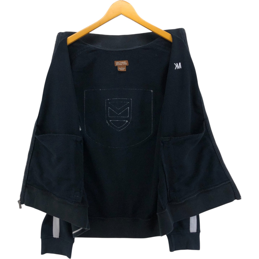 Michael Kors full-zip sweatshirt, men's size L cotton navy blue type Vintage Second Hand