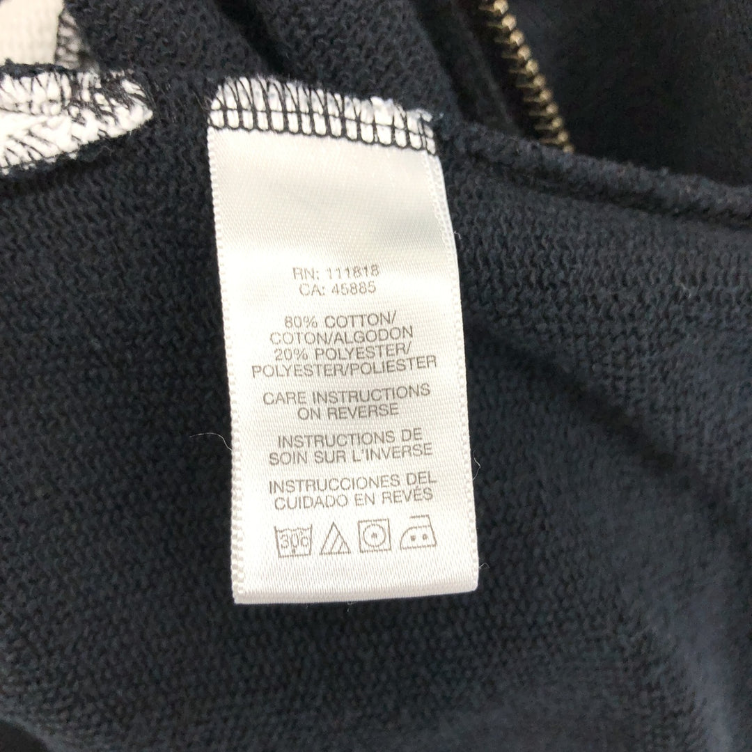 Michael Kors full-zip sweatshirt, men's size L cotton navy blue type Vintage Second Hand