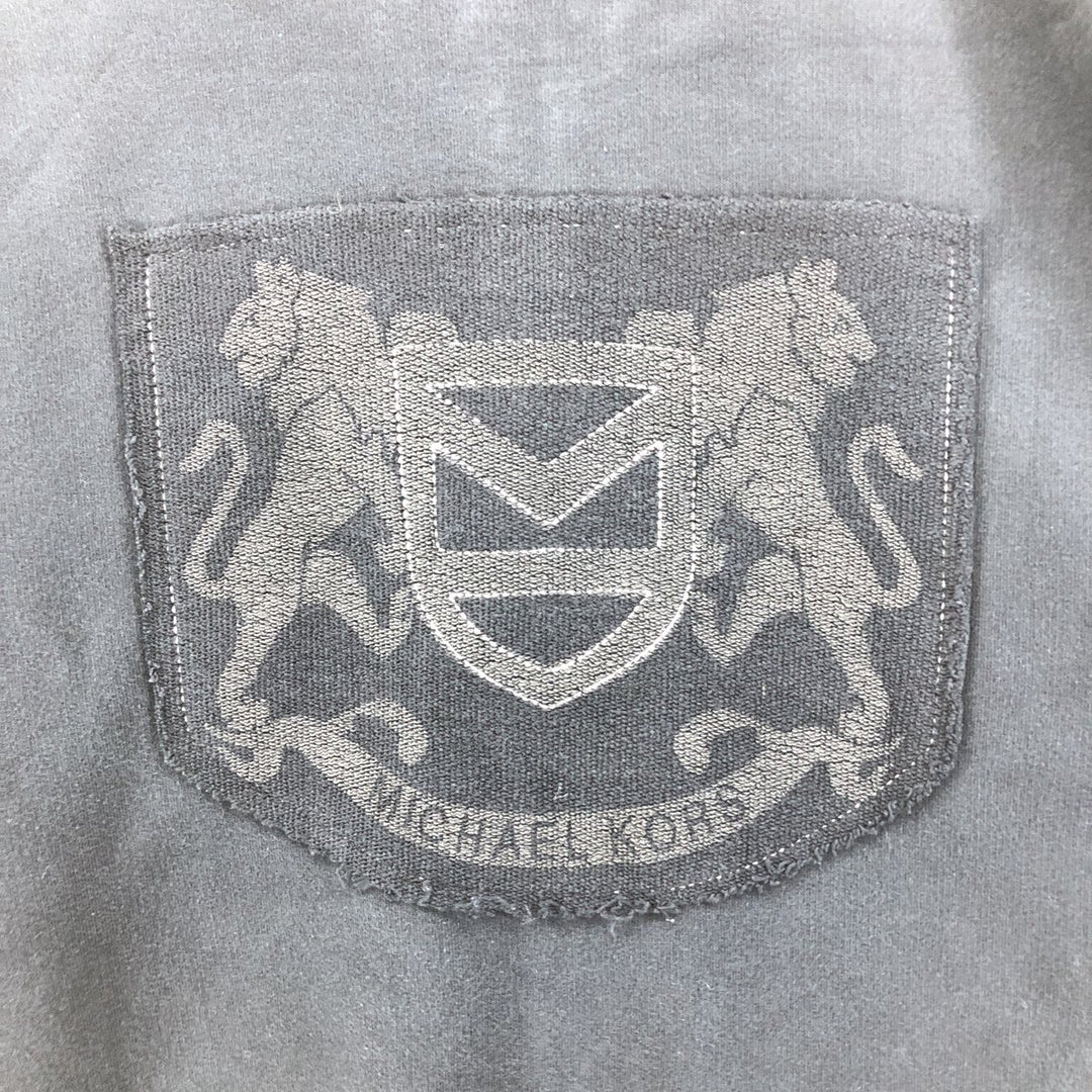 Michael Kors full-zip sweatshirt, men's size L cotton navy blue type Vintage Second Hand