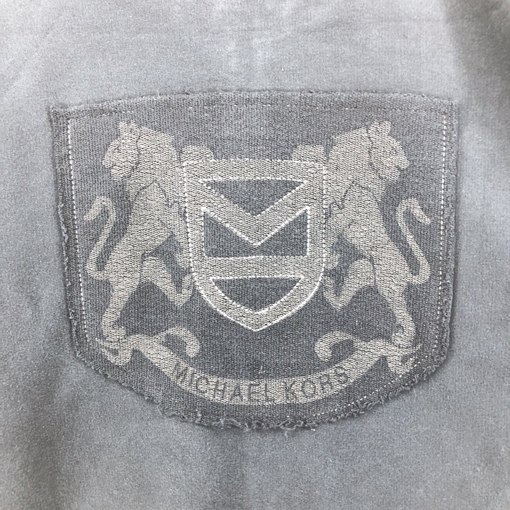 Michael Kors full-zip sweatshirt, men's size L cotton navy blue type Vintage Second Hand