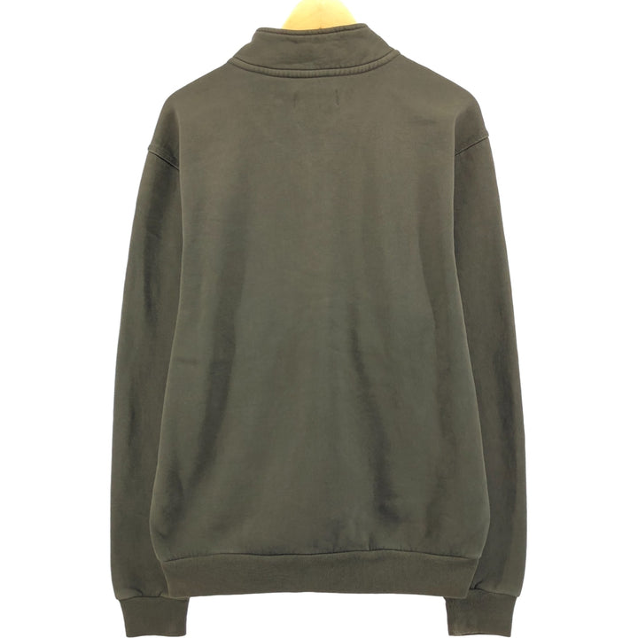 Dickies Full-Zip Sweatshirt, Men's Size L cotton Khaki type Vintage Second Hand