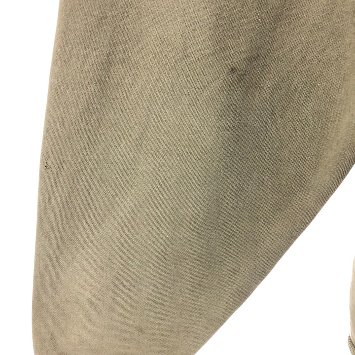 Dickies Full-Zip Sweatshirt, Men's Size L cotton Khaki type Vintage Second Hand