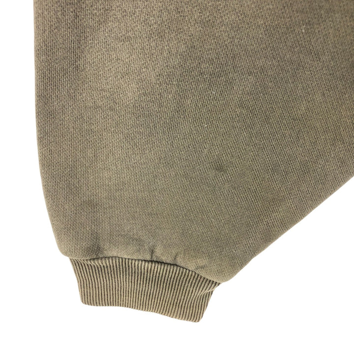 Dickies Full-Zip Sweatshirt, Men's Size L cotton Khaki type Vintage Second Hand