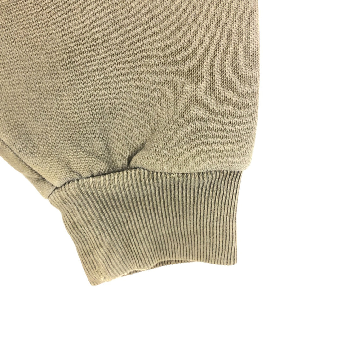 Dickies Full-Zip Sweatshirt, Men's Size L cotton Khaki type Vintage Second Hand