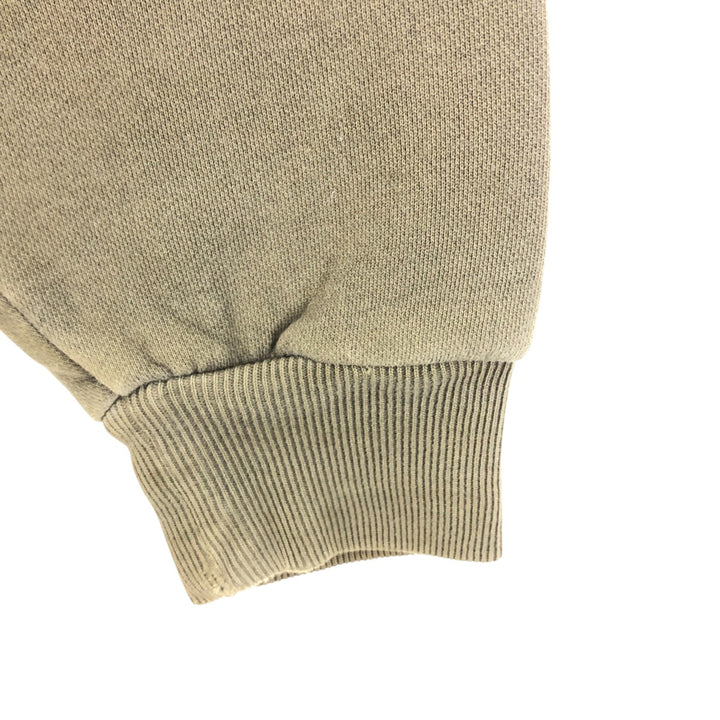 Dickies Full-Zip Sweatshirt, Men's Size L cotton Khaki type Vintage Second Hand