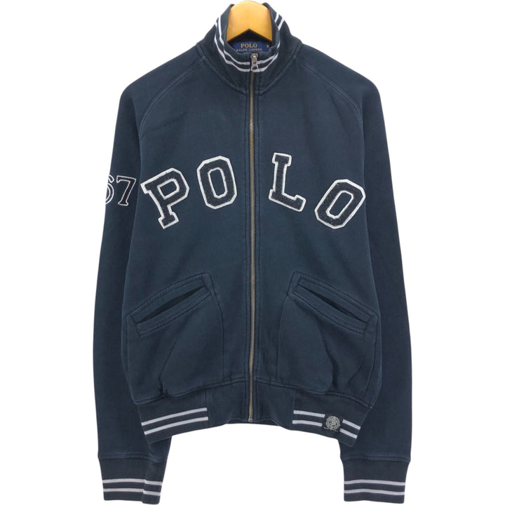Ralph Lauren POLO RALPH LAUREN full-zip sweatshirt, men's size S cotton black type Vintage Second Hand