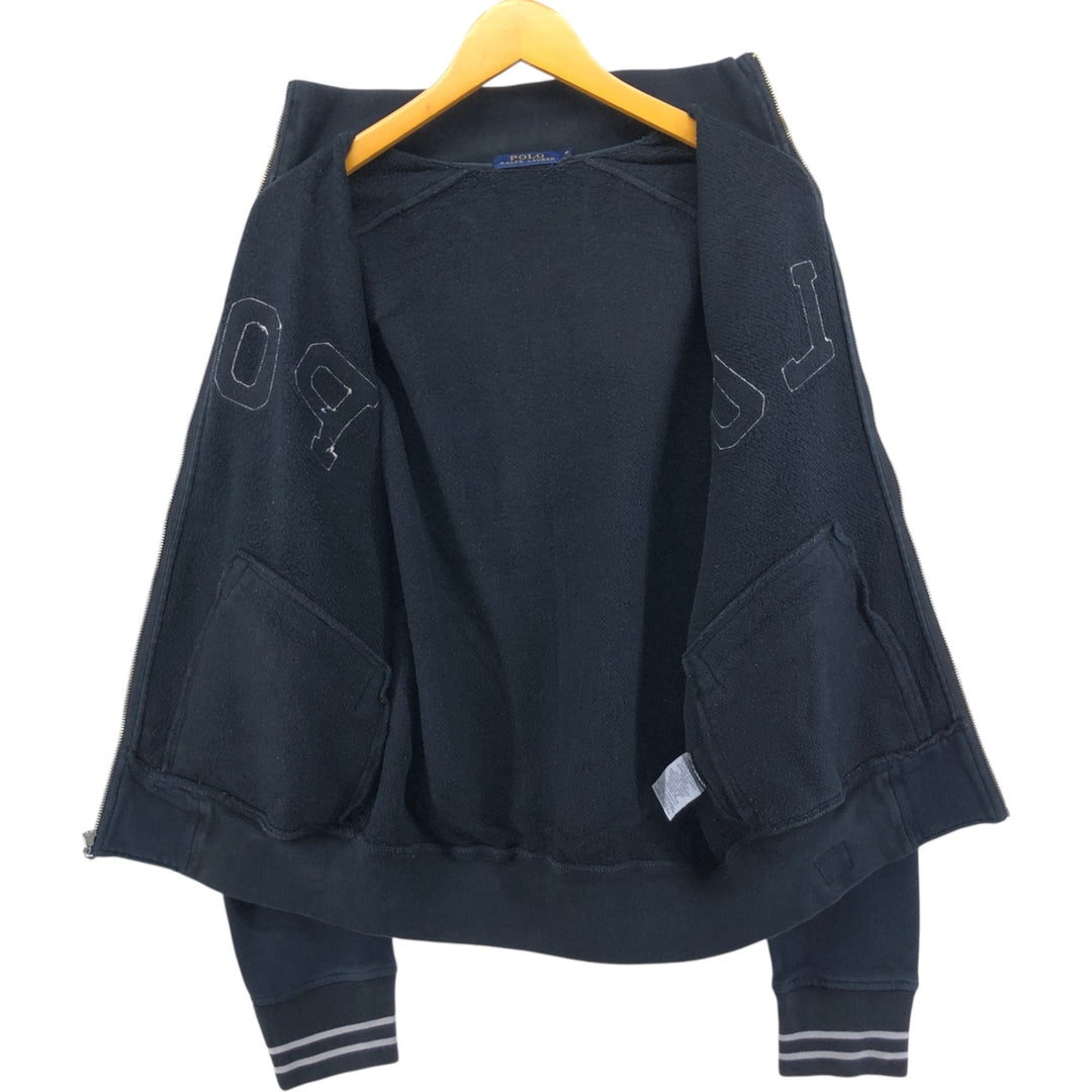 Ralph Lauren POLO RALPH LAUREN full-zip sweatshirt, men's size S cotton black type Vintage Second Hand