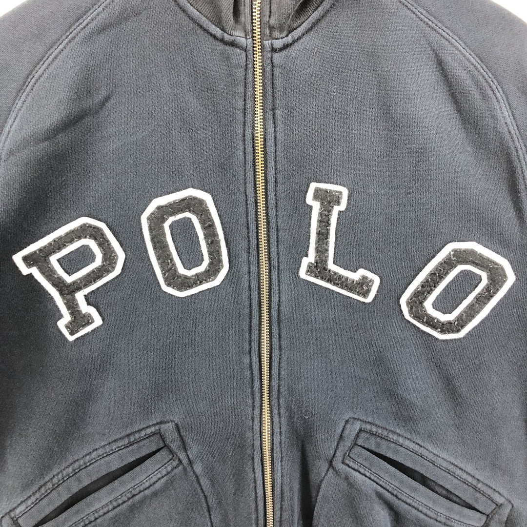 Ralph Lauren POLO RALPH LAUREN full-zip sweatshirt, men's size S cotton black type Vintage Second Hand