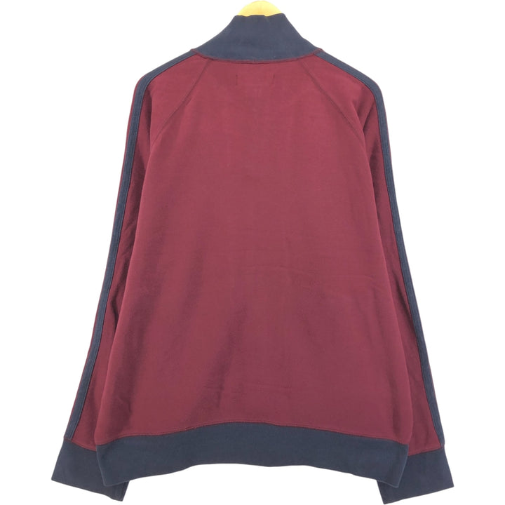 Banana Republic full-zip sweatshirt, men's size XL cotton bordeaux Vintage Second Hand