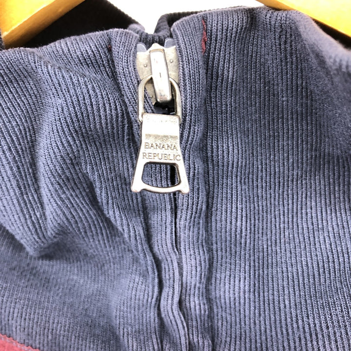 Banana Republic full-zip sweatshirt, men's size XL cotton bordeaux Vintage Second Hand