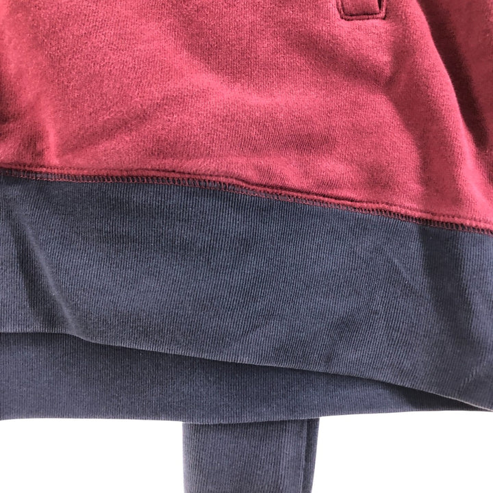 Banana Republic full-zip sweatshirt, men's size XL cotton bordeaux Vintage Second Hand